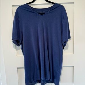 John Varvatos USA V-neck T-shirt, XL, navy blue.